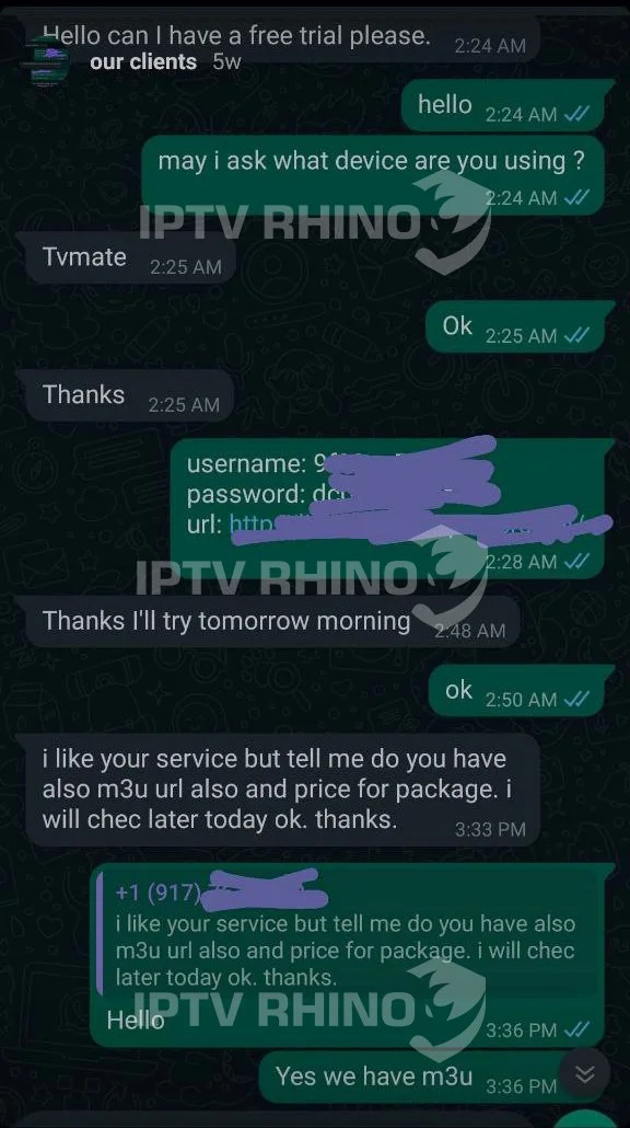IPTV Rhino Customer Testimonials - Trusted IPTV Provider