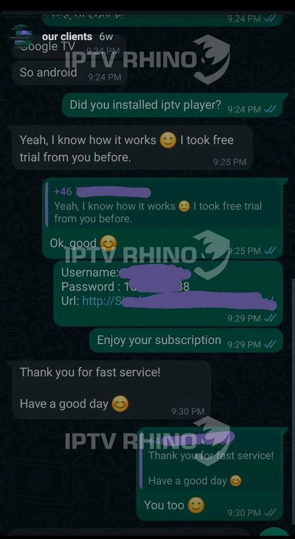 IPTV Rhino Customer Testimonials - Trusted IPTV Provider
